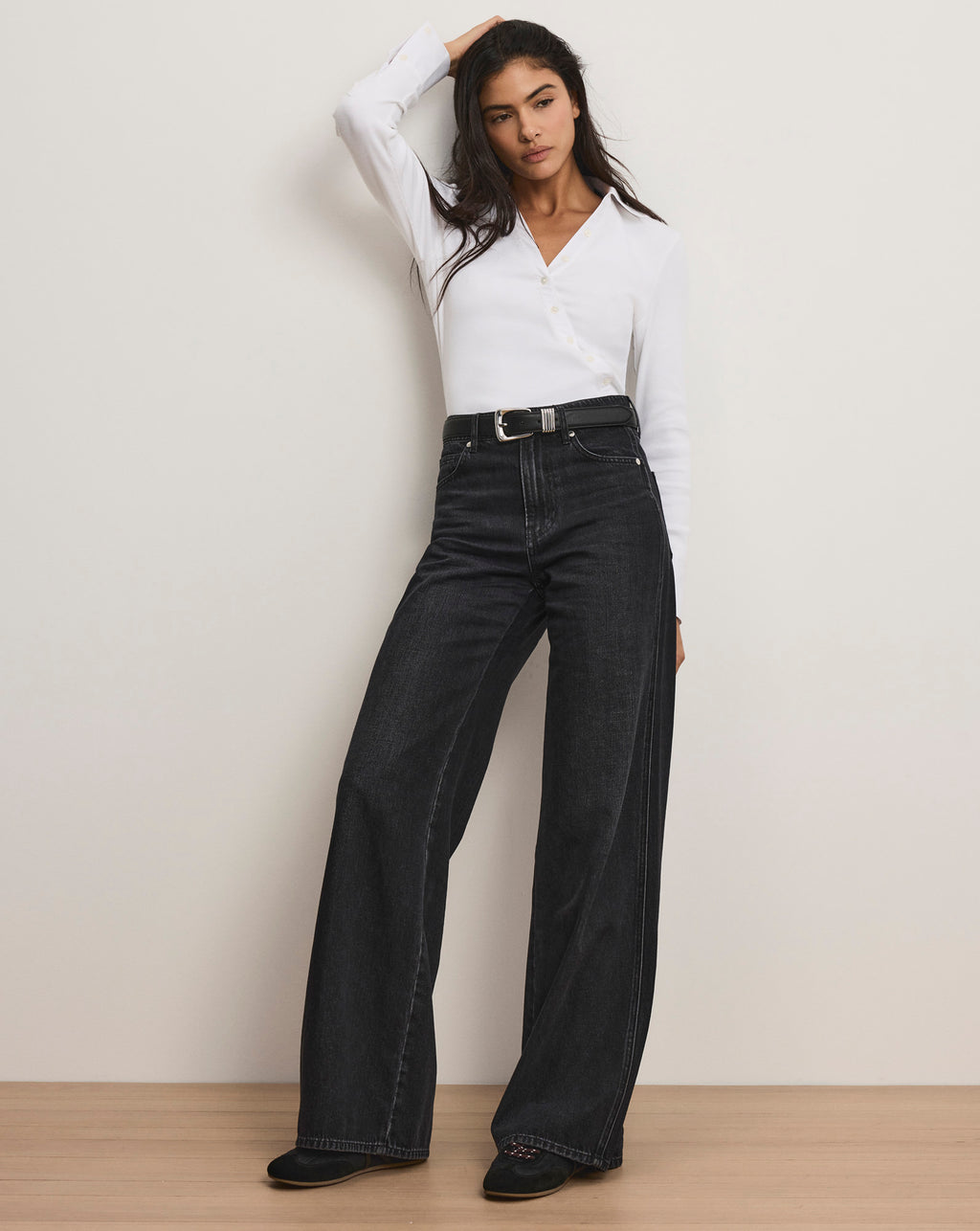 Veronica Beard Brenner Button-Down Top - White