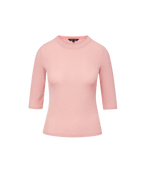 Veronica Beard Auclair Knit T-Shirt - Petal