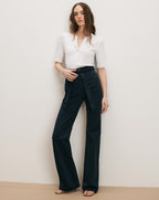 Veronica Beard Rosanna Wide-Leg Pant - Navy