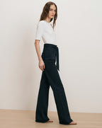 Veronica Beard Rosanna Wide-Leg Pant - Navy