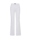Veronica Beard White flare jean with high waist.