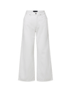 Veronica Beard Taylor Cropped Wide-Leg Jean - White