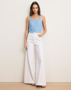 Veronica Beard Spensley Denim Vest - Bayside