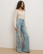 Veronica Beard Hyland Button-Down T-Shirt - Ecru