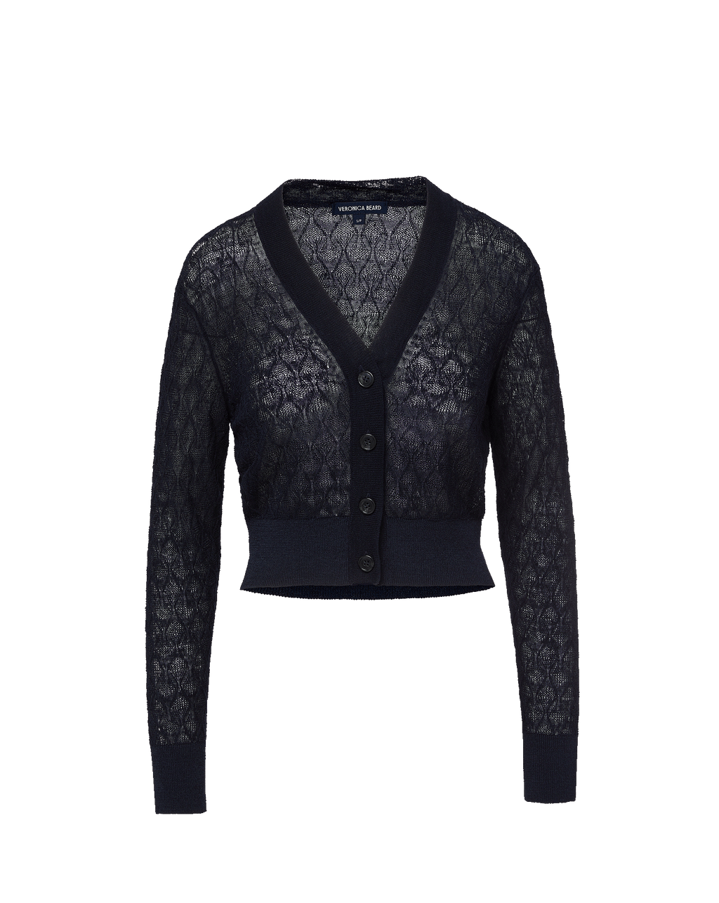 Veronica Beard Ingraham Linen Cardigan - Navy