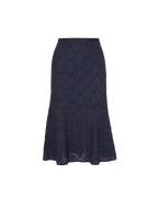 Veronica Beard Massimo Midi Skirt Navy