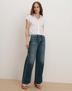 Veronica Beard Nestor Button-Down Shirt - White