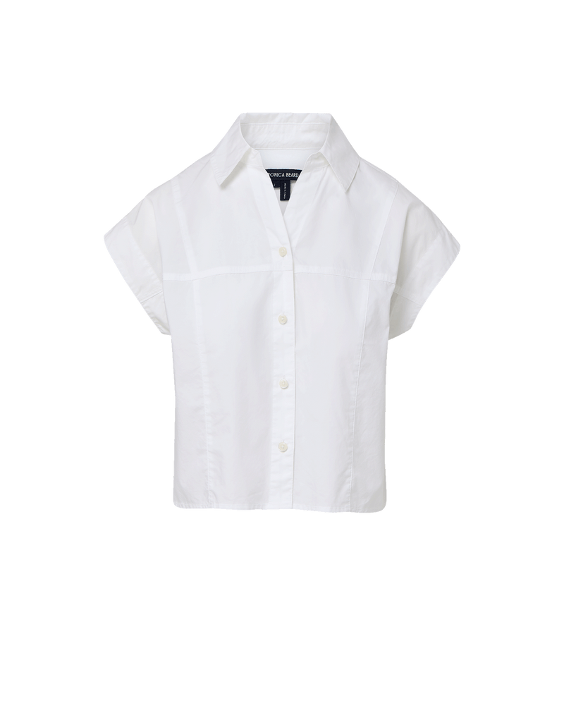 Veronica Beard Nestor Button-Down Shirt - White