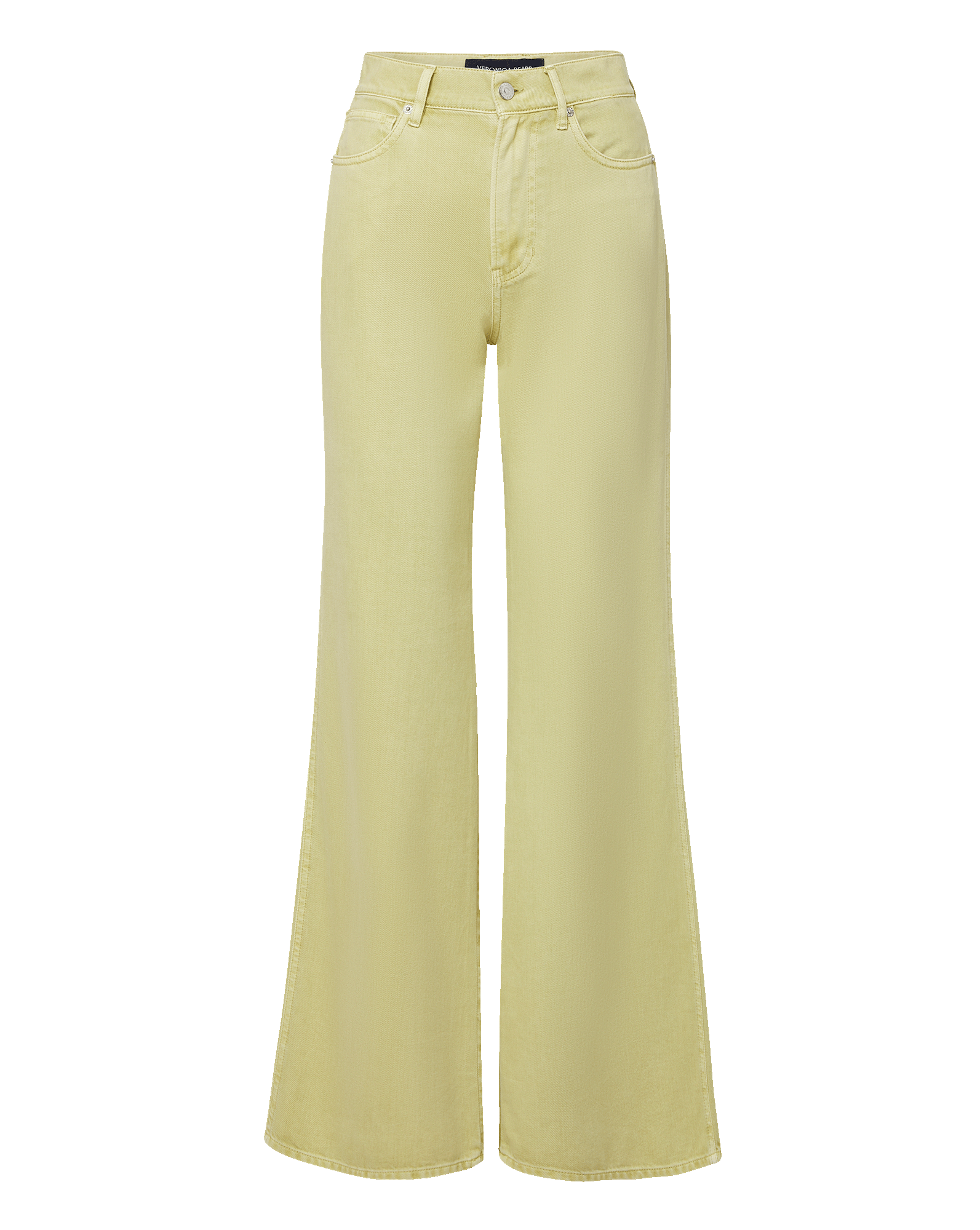 Veronica Beard Kasey Wide-Leg Jean - Pistachio