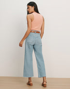 Veronica Beard Jordyn Cropped Tank Top - Muted Clay