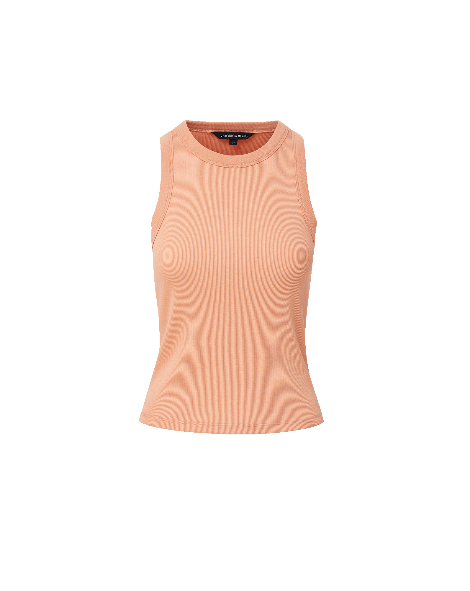 Veronica Beard Jordyn Cropped Tank Top - Muted Clay