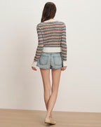 Veronica Beard Ingraham Cardigan - Muted Clay Multi