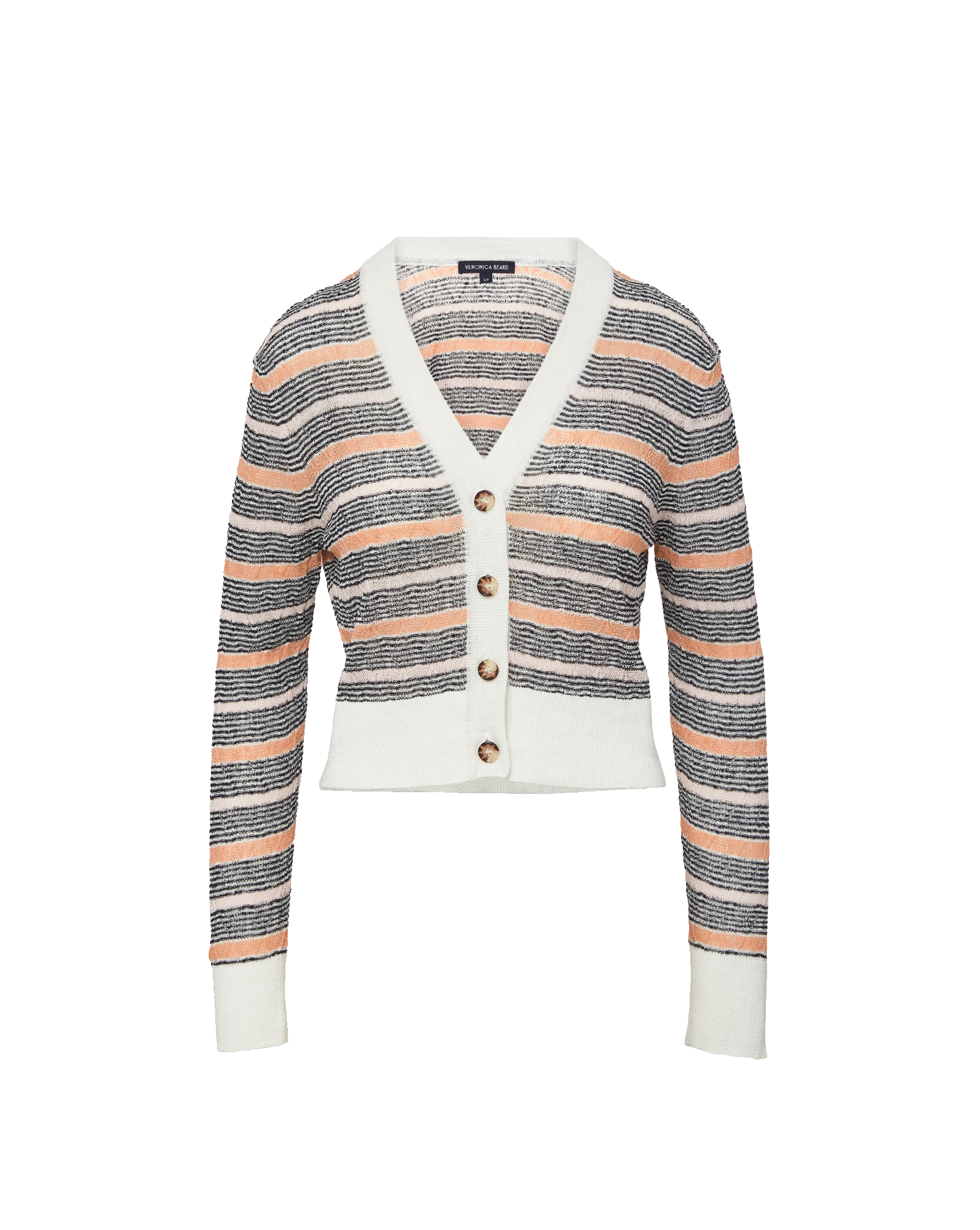 Veronica Beard Ingraham Cardigan - Muted Clay Multi