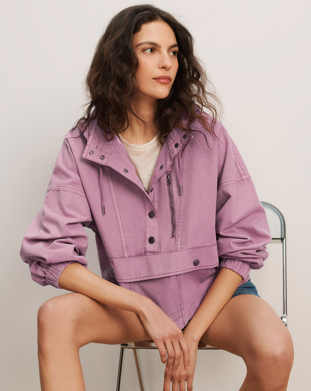 Veronica Beard Cunningham Anorak Jacket - Orchid Haze