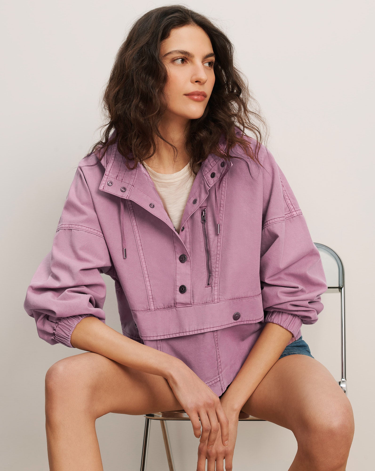 Veronica Beard Cunningham Anorak Jacket - Orchid Haze
