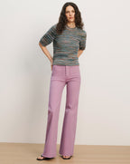 Veronica Beard Joplin Patch-Pocket Flare Jean - Orchid Haze