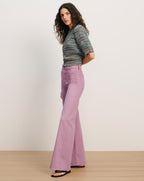 Veronica Beard Joplin Patch-Pocket Flare Jean - Orchid Haze