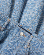 Veronica Beard Taylor Burnout Wide-Leg Jean - Lakeshore