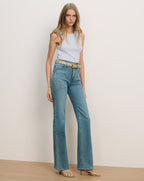 Veronica Beard Jordyn Cropped Tank Top - River Mist