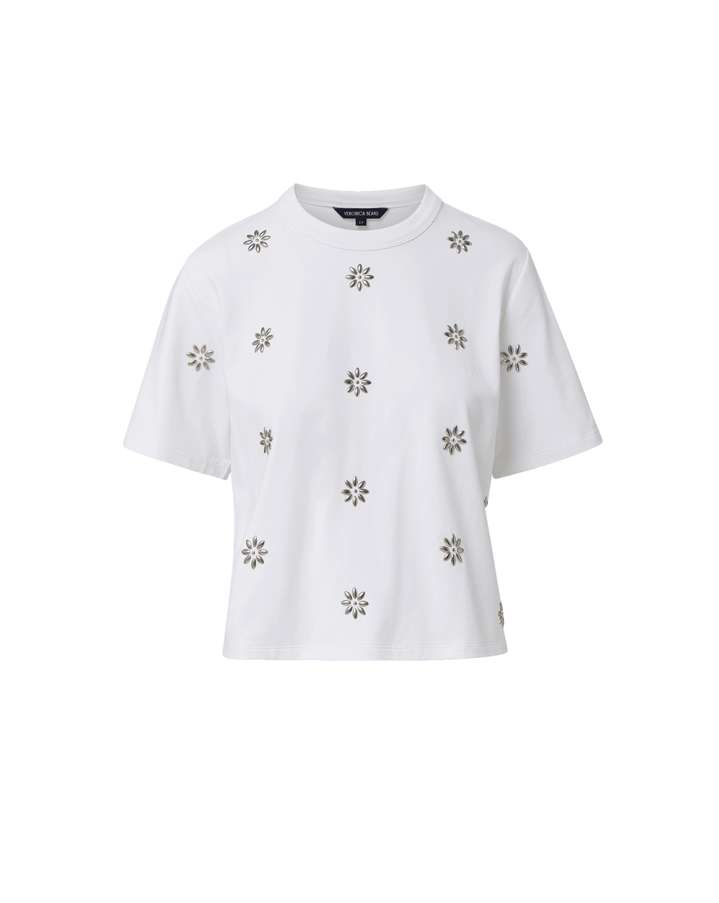 Veronica Beard Sebastian Embellished T-Shirt - White