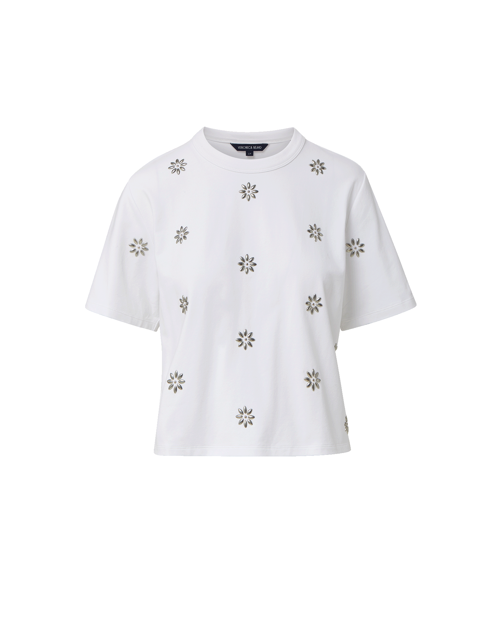 Veronica Beard Sebastian Embellished T-Shirt - White