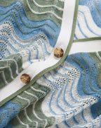 Veronica Beard Laurinor Linen-Blend Cardigan - Dove White Sage Blue River