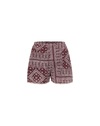 Veronica Beard Tennison Bandana Short - Raisin/Dove White