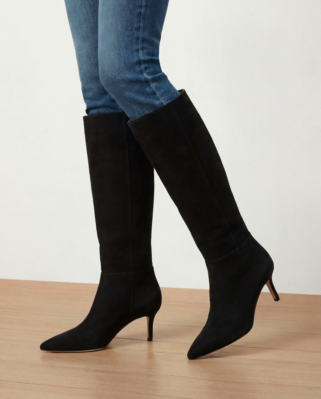Veronica Beard Lisa Mid-Heel Boot - Black