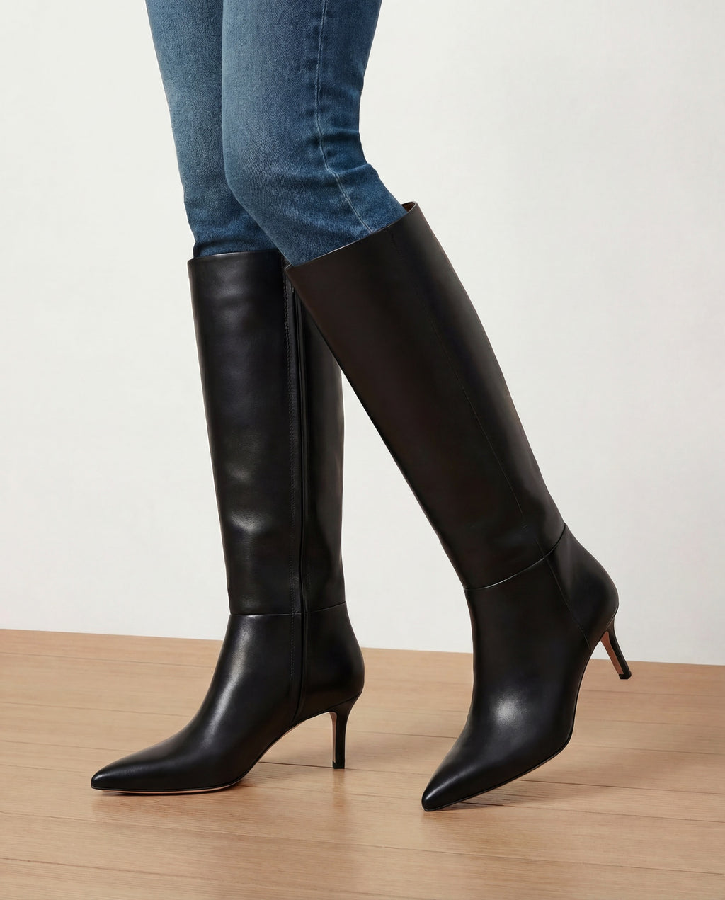 Veronica Beard Lisa Mid-Heel Boot - Black