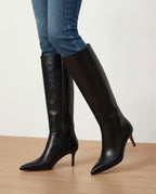 Veronica Beard Lisa Mid-Heel Boot - Black