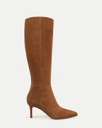 Veronica Beard Lisa Mid-Heel Boot - Chestnut