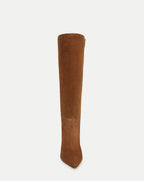 Veronica Beard Lisa Mid-Heel Boot - Chestnut