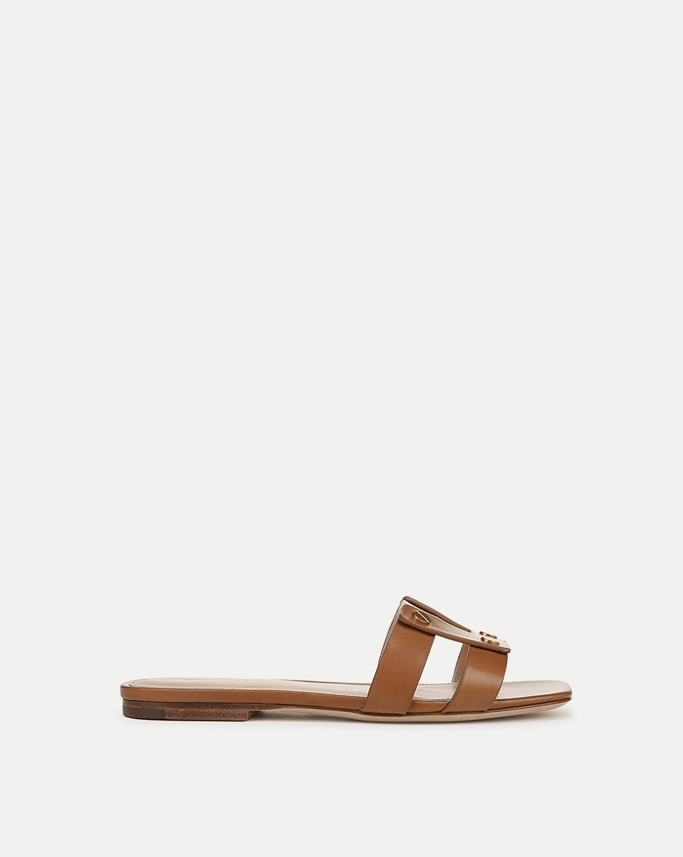 Veronica Beard Via Slide Sandal - Honey