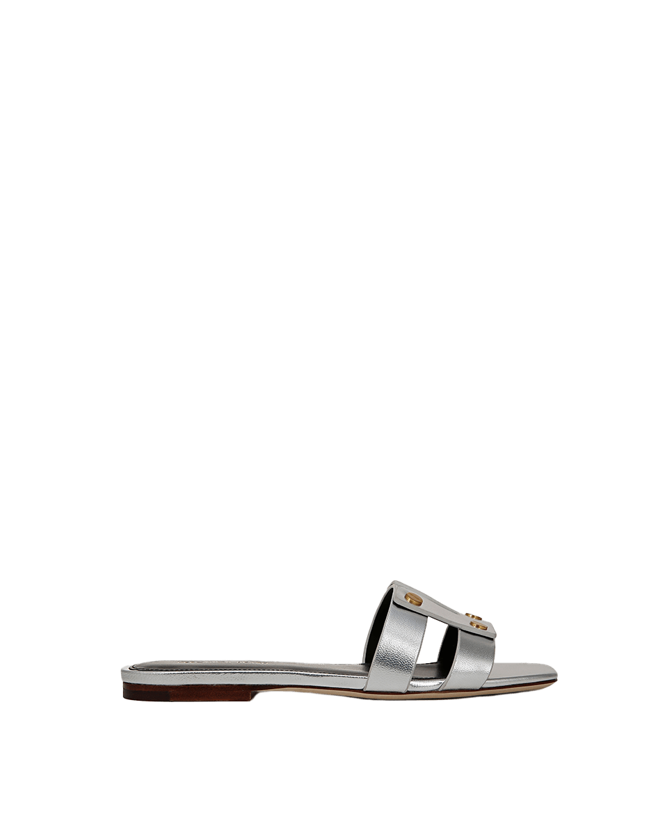 Veronica Beard Via Slide Sandal - Silver