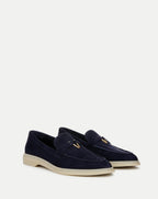 Veronica Beard Ailey Suede Loafer - Eclipse