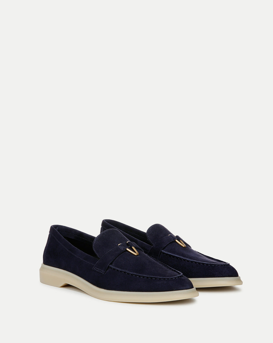 Veronica Beard Ailey Suede Loafer - Eclipse