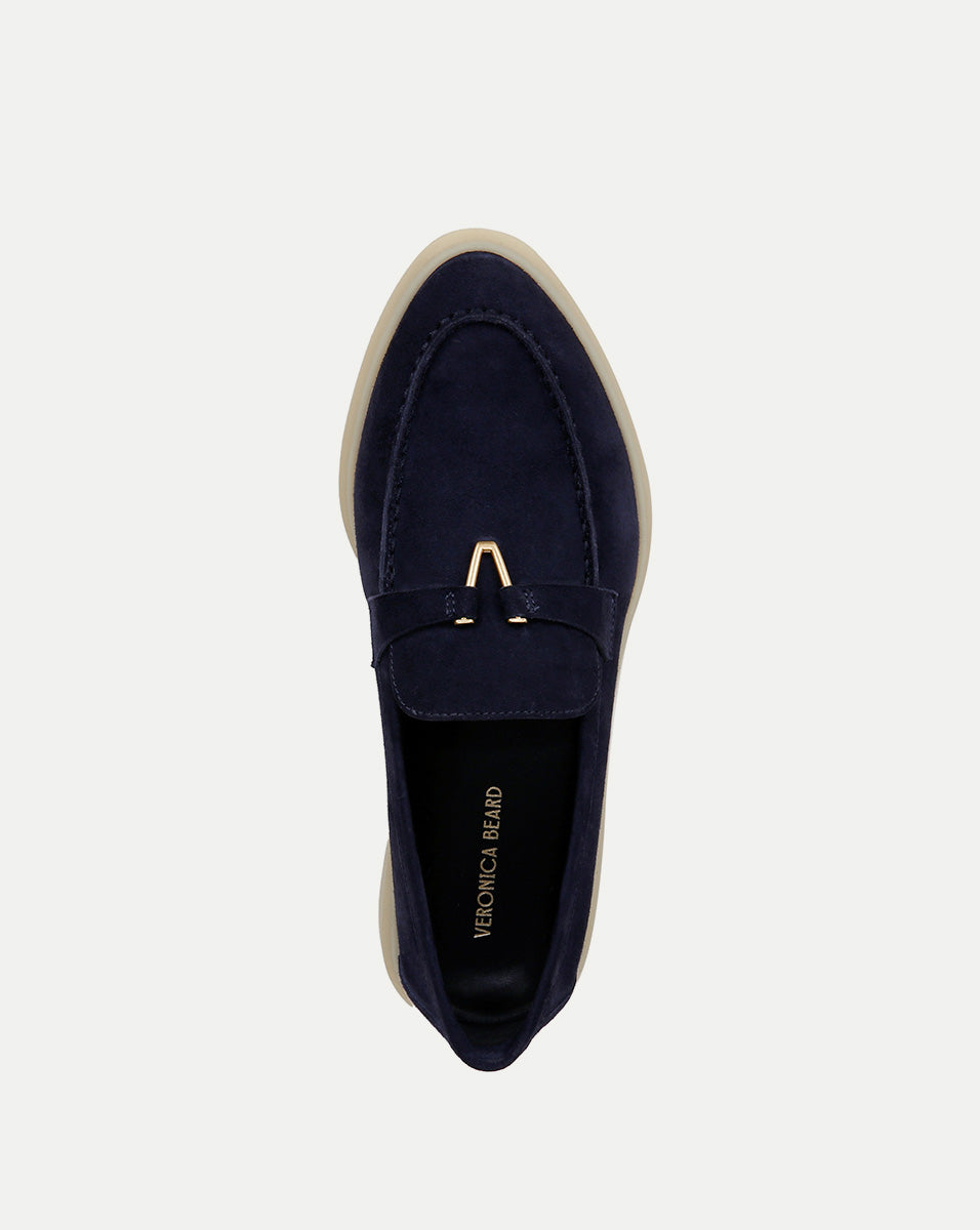 Veronica Beard Ailey Suede Loafer - Eclipse