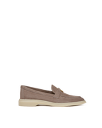 Veronica Beard Ailey Suede Loafer - Taupe