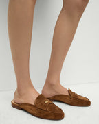 Veronica Beard Penny Suede Mule - Hazelwood