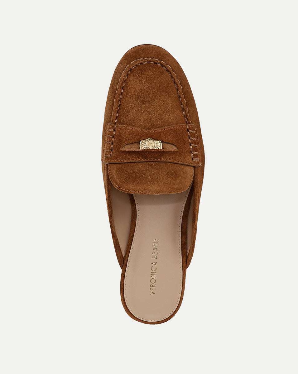 Veronica Beard Penny Suede Mule - Hazelwood