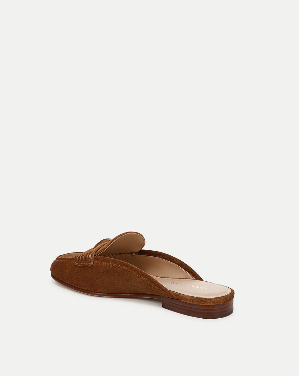 Veronica Beard Penny Suede Mule - Hazelwood