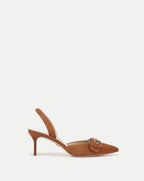 Veronica Beard Roxy Suede Slingback Pump - Hazelwood