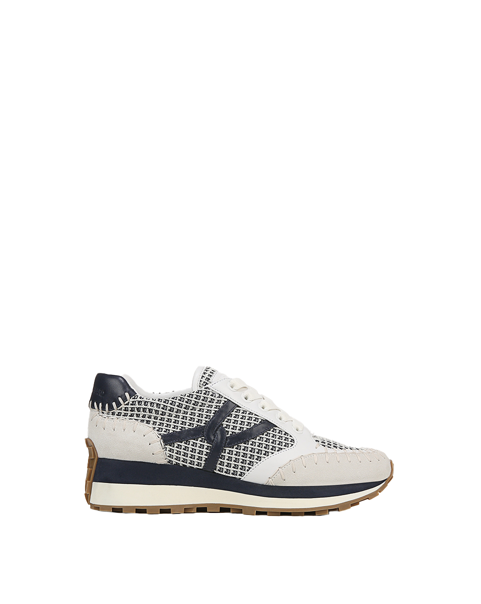 Veronica Beard Valentina Sneaker - Navy/White