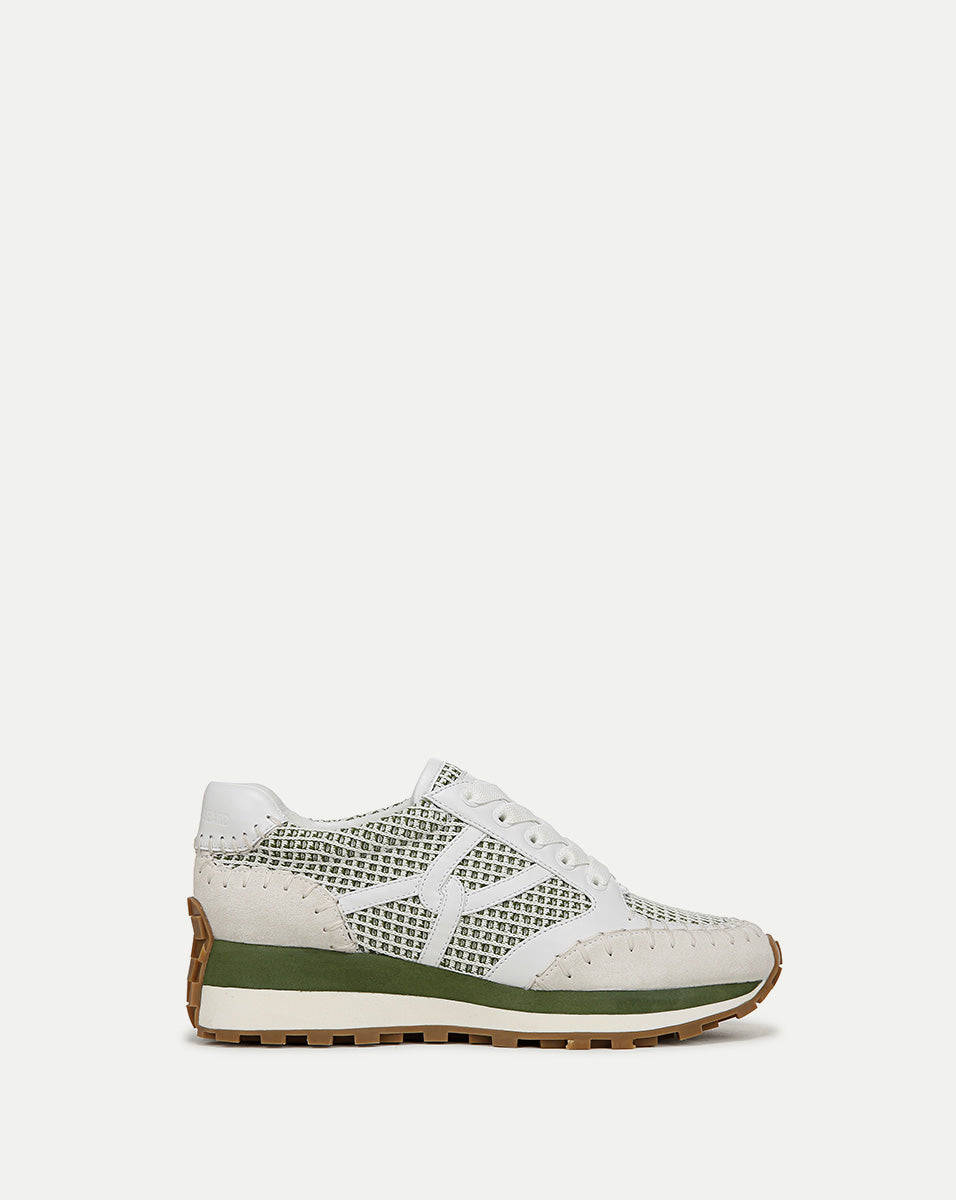 Veronica Beard Valentina Sneaker - Lemongrass