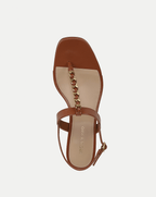 Veronica Beard Andie Chain-Link Sandal - Honey