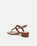 Veronica Beard Andie Chain-Link Sandal - Honey