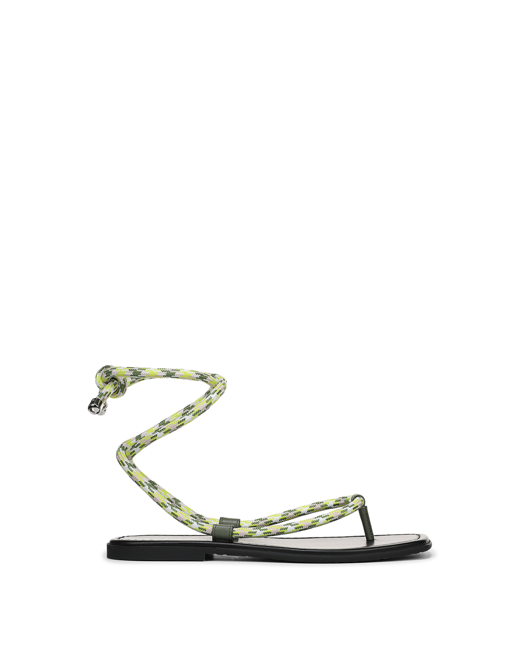 Veronica Beard Carmina Wrap Sandal - Lime Multi