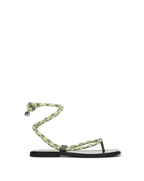 Veronica Beard Carmina Wrap Sandal - Lime Multi
