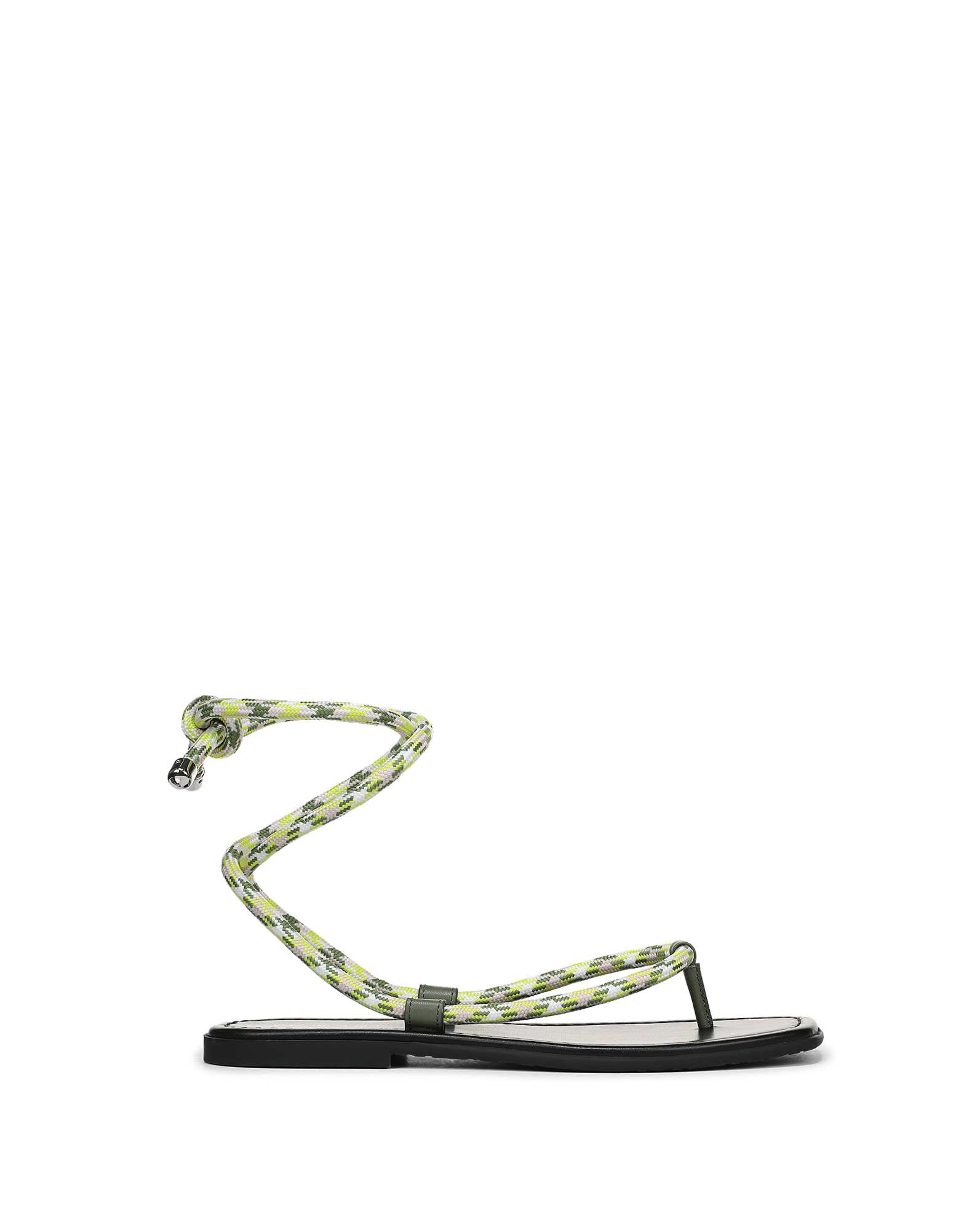 Veronica Beard Carmina Wrap Sandal - Lime Multi