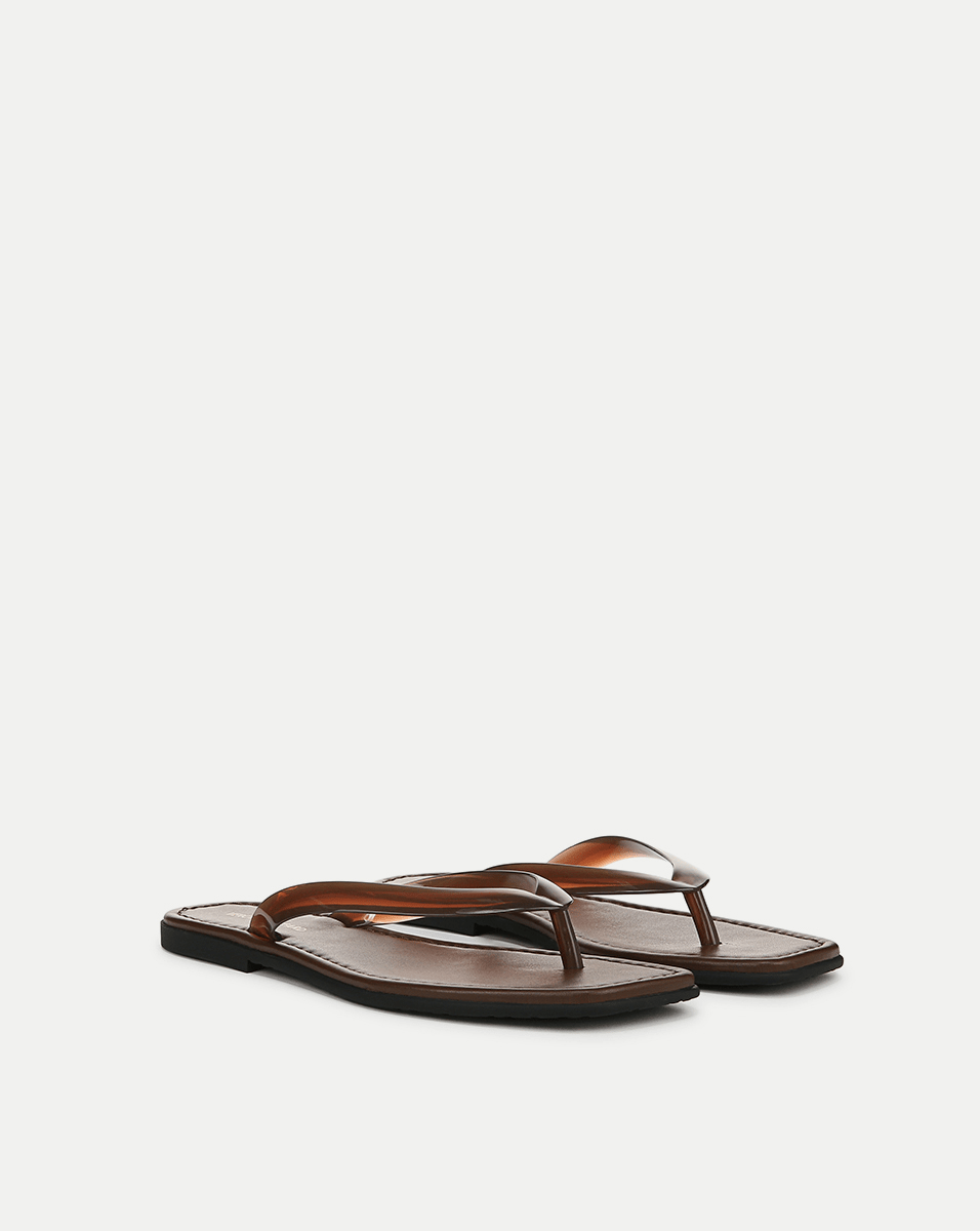Veronica Beard Clea Jelly Flip-Flop Sandal - Hazelwood